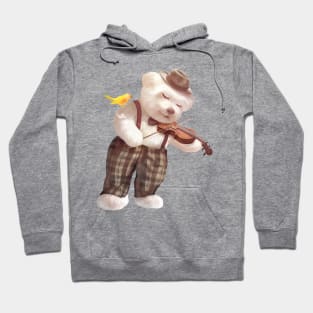 Smile Dog Playing Violin Hoodie